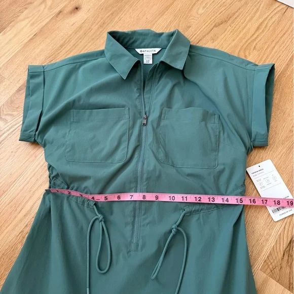 NEW $169 Athleta Topspin Dress Blue Teal Size Small - Picture 7 of 11